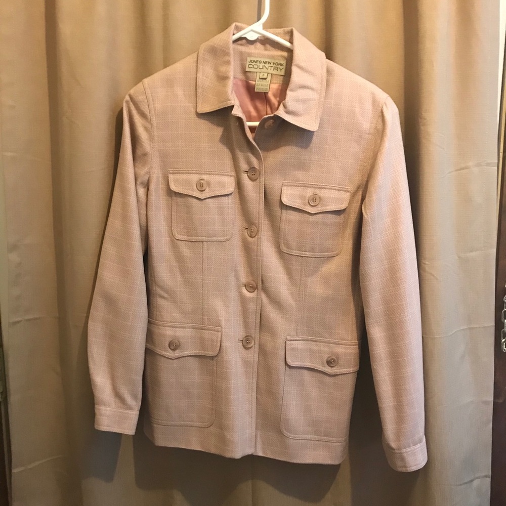 Jones New York country size 6 lined jacket